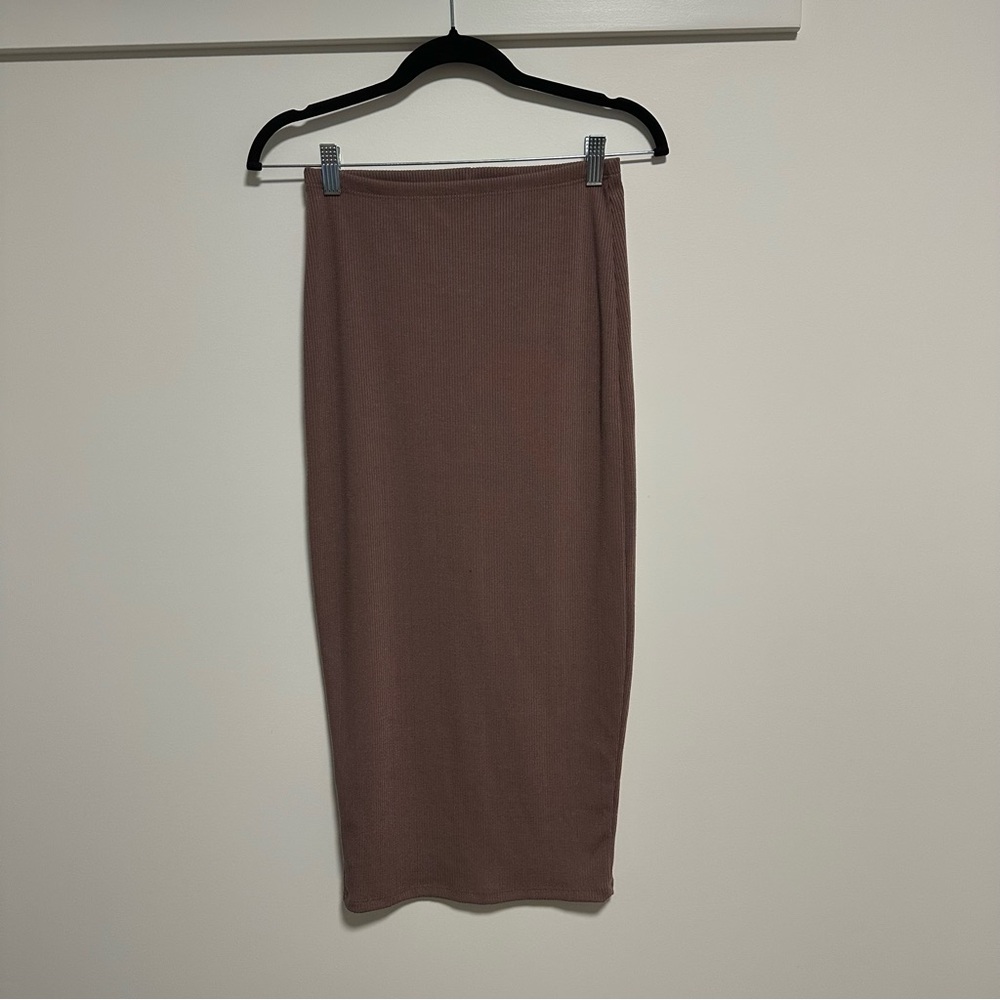 Dynamite Chocolate Pencil Skirt